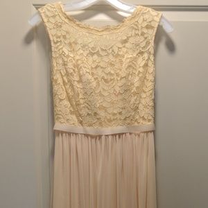 Long yellow dress from David’s Bridal (Size 0)